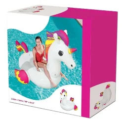 UNICORNO FASHION CAVALCABILE GIGANTE 224 X 164 CM CAVALLO ARCOBALENO