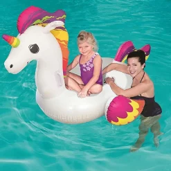 UNICORNO FASHION LUXURY CAVALCABILE GIGANTE 150 X 117 CM CAVALLO ARCOBALENO