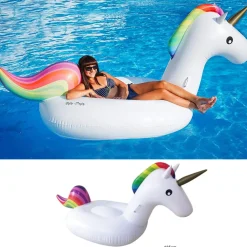 UNICORNO FASHION LUXURY CAVALCABILE GIGANTE 135 X 90 CM CAVALLO ARCOBALENO