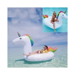 UNICORNO GONFIABILE GIGANTE ISOLA MATERASSINO MARE PISCINA MAXI 224X164 cm