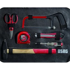 VALIGIA CON SET KIT ASSORTIMENTO UTENSILI X MANUTENZIONE USAG 002 JM 183 PEZZI