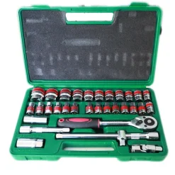 VALIGIA SET CHIAVI A BUSSOLA 32 PEZZI VANADIUM CON CRICCHETTO 32 PZ VANADIUM