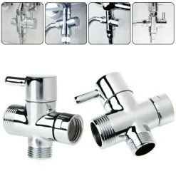 VALVOLA DEVIATRICE DEVIATORE 3 VIE RUBINETTO RICAMBIO DOCCIA 1/2" 3/4" 79352