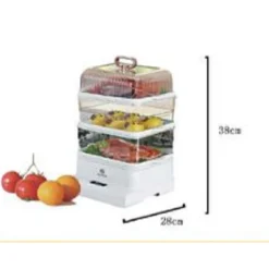 VAPORIERA ELETTRICA MULTIFUNZIONALE CUOCI VIVANDE 800W TIMER AUTOMATICO TX-8440