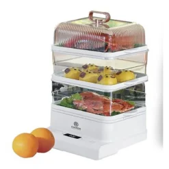 VAPORIERA ELETTRICA MULTIFUNZIONALE CUOCI VIVANDE 800W TIMER AUTOMATICO TX-8440