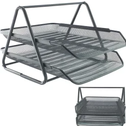 VASCHETTA PORTADOCUMENTI PORTA DOCUMENTI PER UFFICIO IN METALLO SCRIVANIA 2