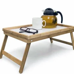 VASSOIO DA LETTO PIEGHEVOLE IN LEGNO DI BAMBU' BAMBOO RICHIUDIBILE 50 X 30 CM