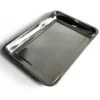 VASSOIO GUANTIERA RETTANGOLARE IN ACCIAIO INOX PORTATA CUCINA 32 X 22 X 4,8 CM