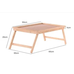 VASSOIO SNACK COLAZIONE PIEGHEVOLE IN LEGNO ALTEZZA 50X21X31 CM RICHIUDIBILE