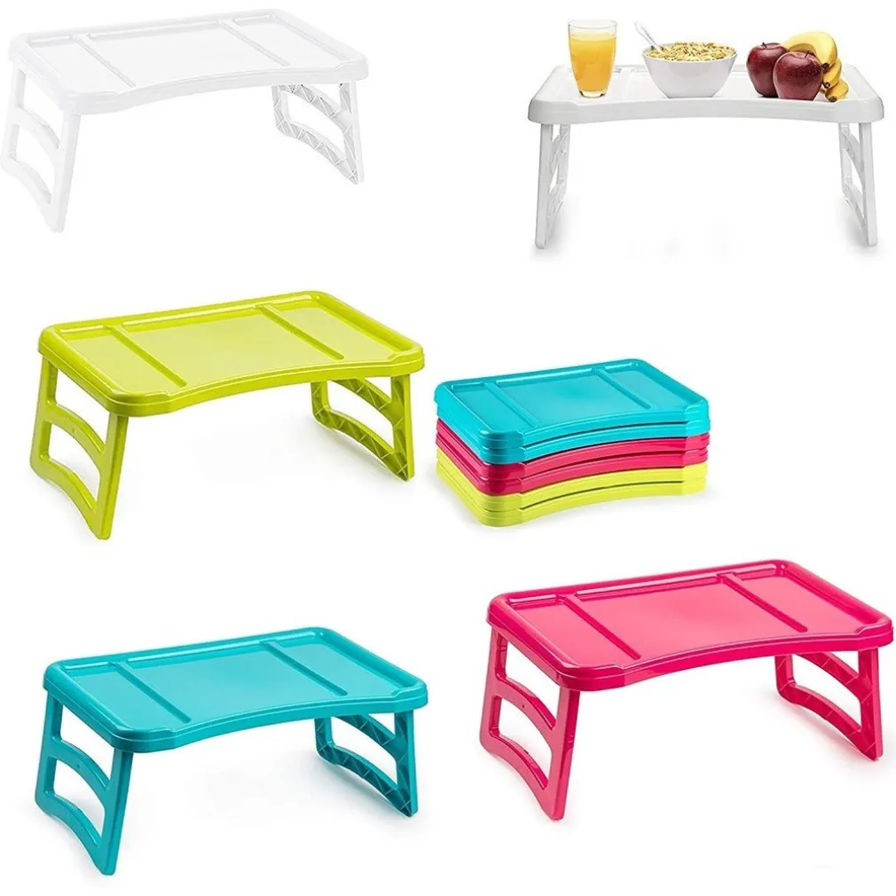 VASSOIO TAVOLO TAVOLINO DA LETTO PIEGHEVOLE DIVANO IN PLASTICA COLORATA 119211A