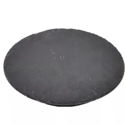 VASSOIO TONDO IN ARDESIA GIREVOLE TAGLIERE NERO Ø30CM PIETRA NATURALE DA SUSHI RISTORANTE