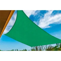 VELA TENDA RETTANGOLARE PARASOLE PROTEZIONE SOLE OMBRA GIARDINO 2X3 MT VERDE 017031