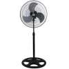 VENTILATORE A PIANTANA 3 PALE IN ALLUMINIO OSCILLANTE DIAMETRO 45 CM BASE TONDA