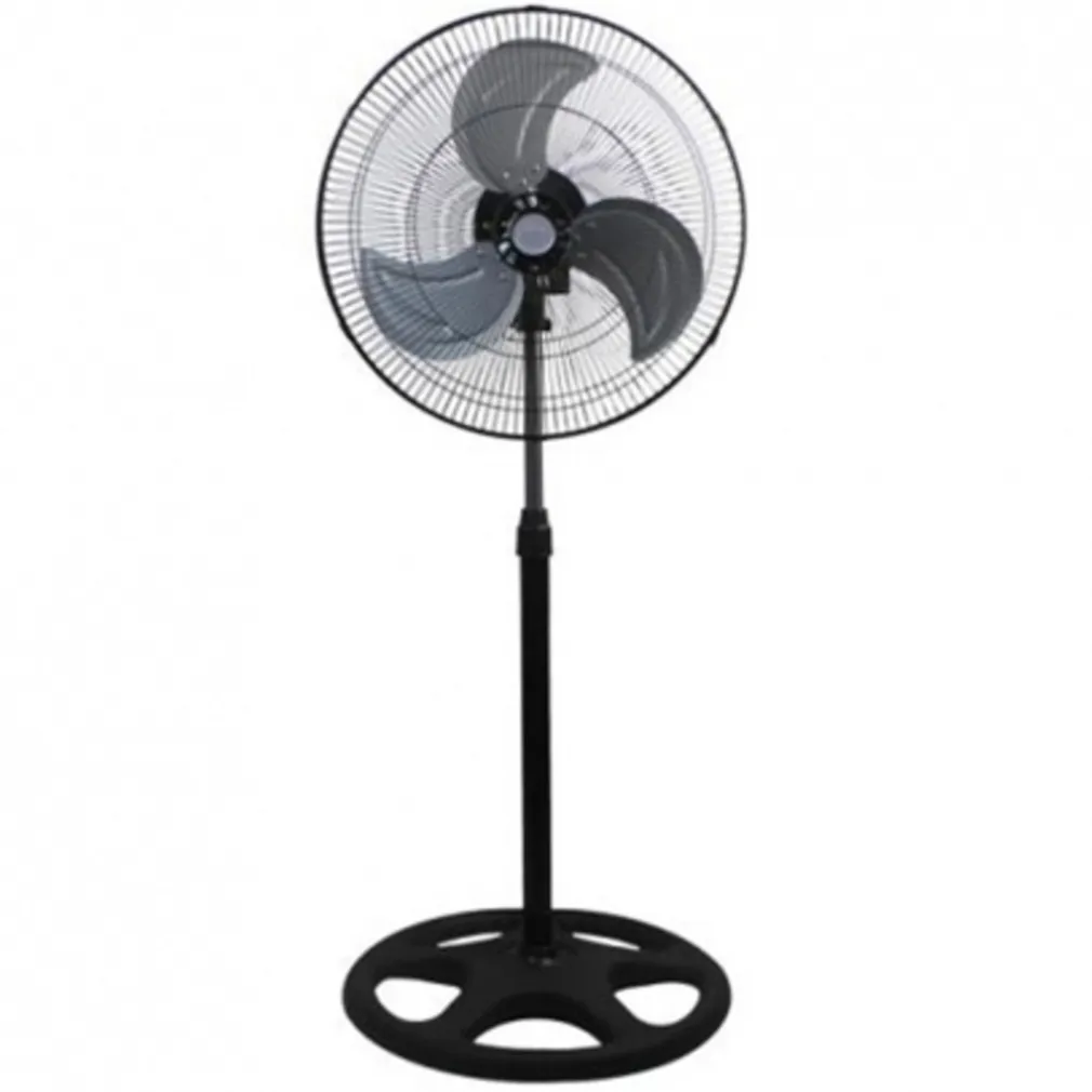 VENTILATORE A PIANTANA 3 PALE IN ALLUMINIO OSCILLANTE DIAMETRO 45 CM BASE TONDA