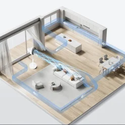 VENTILATORE A PIANTANA 90 W CON MOTORE CCA 3 VELOCITÀ ALTEZZA 100CM 5 PALE DA 10”