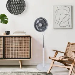 VENTILATORE A PIANTANA 90 W CON MOTORE CCA 3 VELOCITÀ ALTEZZA 100CM 5 PALE DA 10”