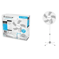 VENTILATORE A PIANTANA 130CM 3 VELOCITÀ 45 W 16" FUNZIONE DI OSCILLAZIONE FS40-1