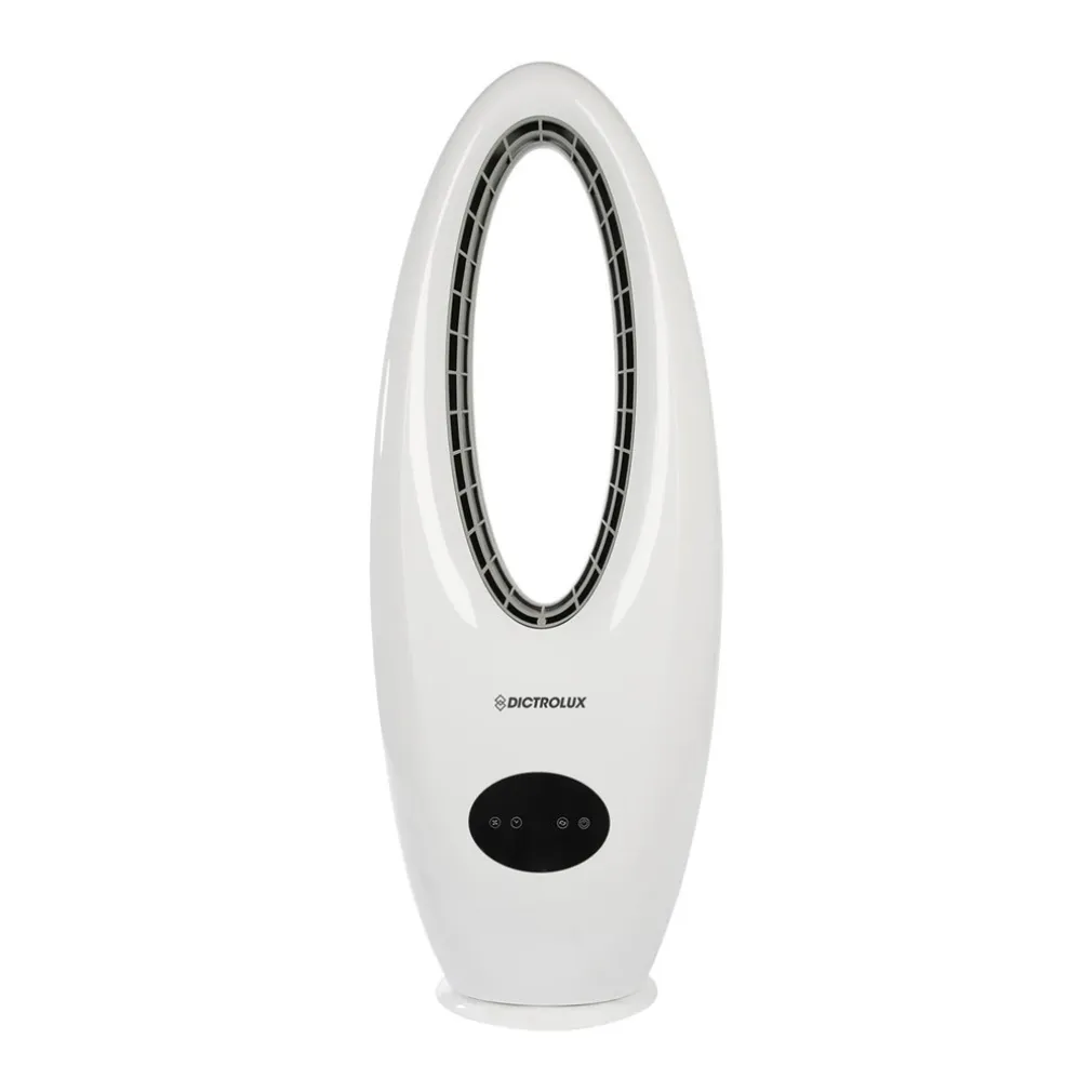 VENTILATORE A TORRE SENZA PALE FAN PLUS-WHITE 45 W SILENZIOSO 3 VELOCITÀ DISPLAY LED