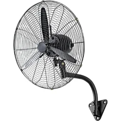 VENTILATORE DA PARETE INDUSTRIALE ⌀66CM 180 WATT CON 3 PALE MONTAGGIO A MURO 6158053