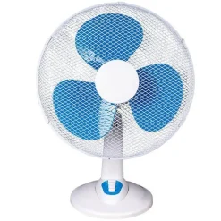 VENTILATORE DA TAVOLO SCRIVANIA ⌀41CM 45 WATT CON 3 VELOCITA' 3 PALE BLU 6597005