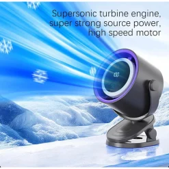 VENTILATORE DA TAVOLO USB ELETTRICO RAFFREDDAMENTO DESIGN LUCE NOTTURNA CAMERA SCRIVANIA