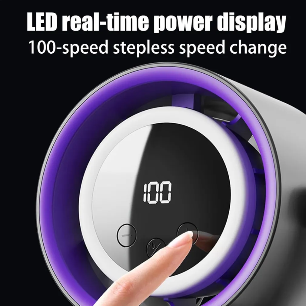 VENTILATORE DA TAVOLO USB ELETTRICO RAFFREDDAMENTO DESIGN LUCE NOTTURNA CAMERA SCRIVANIA