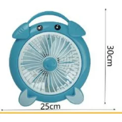 VENTILATORE ELETTRICO 30 WATT 3 VENTOLE SILENZIOSO DA TAVOLO COLORATO TX-9280