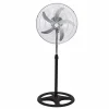 VENTILATORE IN ACCIAIO 65W A PIANTANA ANTIRIBALTAMENTO CON 5 PALE 3 VELOCITÀ 6057001ML