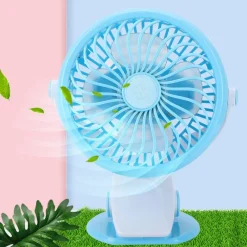 VENTILATORE ORIENTABILE A 4 PALE STAND CON PINZA A CLIP ROTAZIONE A 360 GRADI