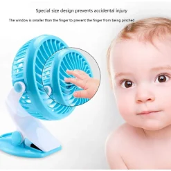 VENTILATORE ORIENTABILE A 4 PALE STAND CON PINZA A CLIP ROTAZIONE A 360 GRADI