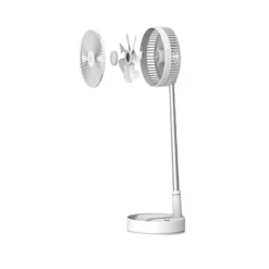 VENTILATORE PIEGHEVOLE PORTATILE BATTERIA RICARICABILE P11 SALVASPAZIO 4 VELOCITÀ