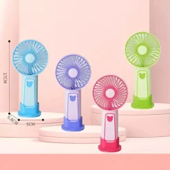 VENTILATORE PORTATILE CON SUPPORTO TELEFONO CELLULARE A BATTERIA RICARICABILE TX-265