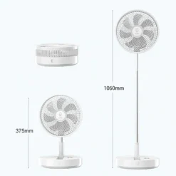 VENTILATORE PORTATILE CON BATTERIA RICARICABILE P30 DESIGN PIEGHEVOLE SALVASPAZIO