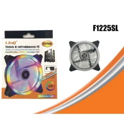 VENTOLA RAFFREDDAMENTO COOLING FUN PER TELAIO PC LUCE 120 LED MULTICOLOR F1225SL