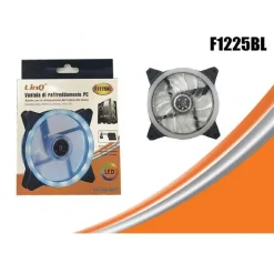 VENTOLA RAFFREDDAMENTO DISSIPAZIONE COOLING FUN PER TELAIO PC CON LUCE LED F1225BL
