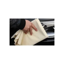 VERA PELLE DI DAINO PANNO SCAMOSCIATO 39X59 CM VETRO VETRI AUTO ASCIUGA