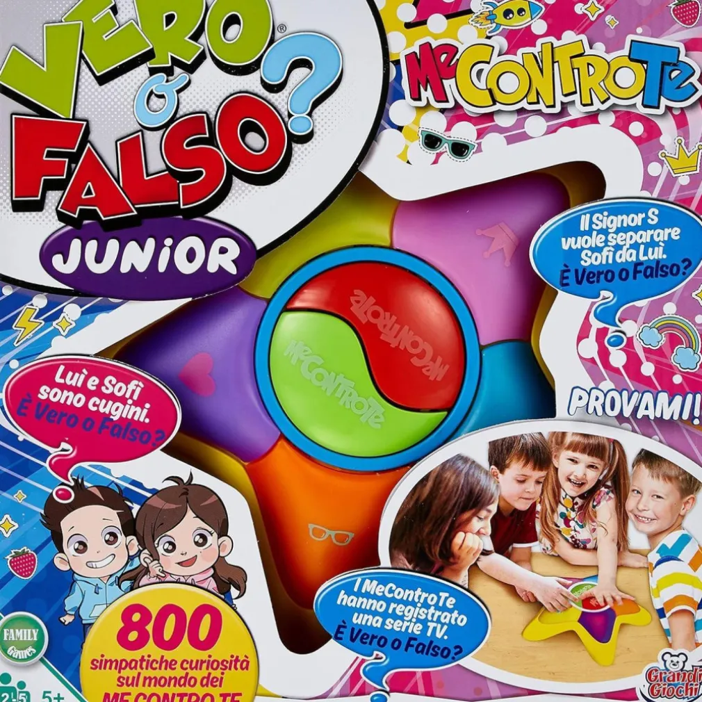 VERO O FALSO GIOCO DI SOCIETÀ ELETTRONICO 800 CURIOSITà ME CONTRO TE SOFì E LUì