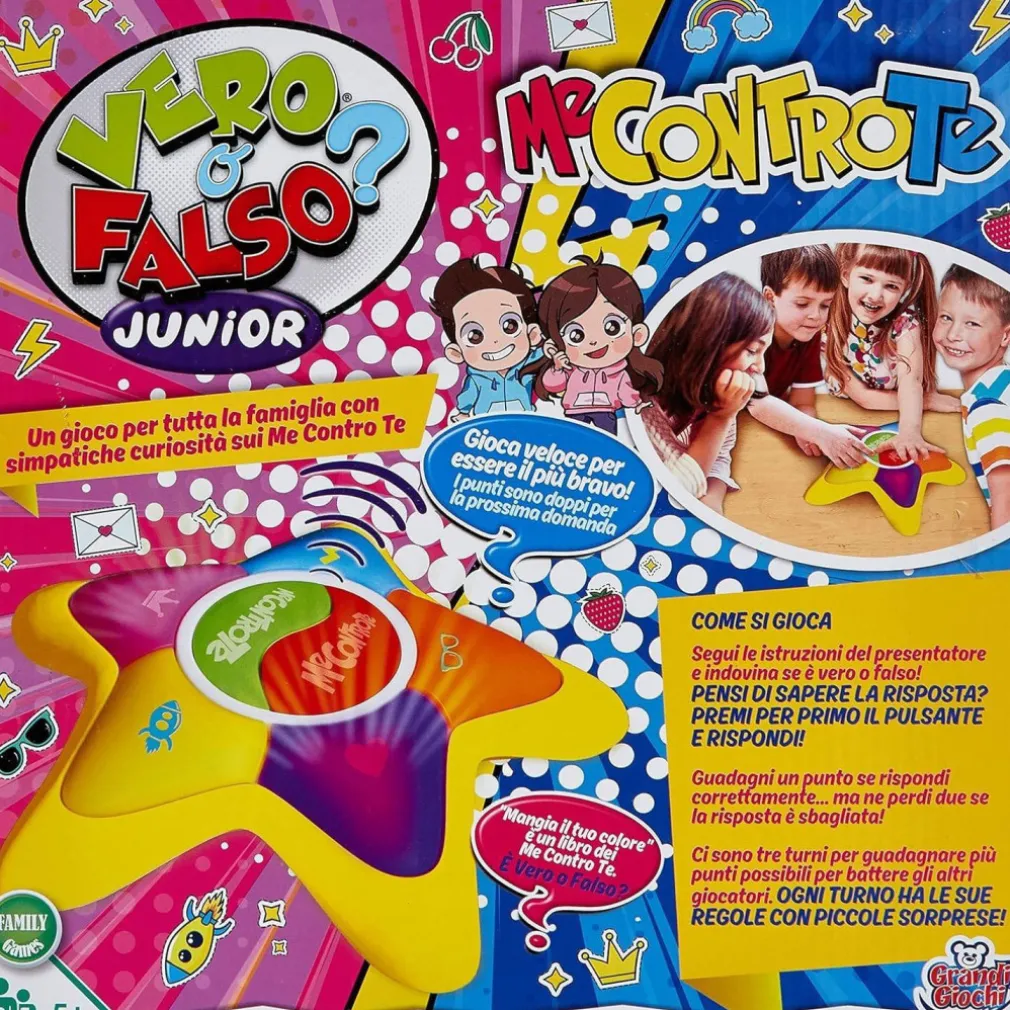 VERO O FALSO GIOCO DI SOCIETÀ ELETTRONICO 800 CURIOSITà ME CONTRO TE SOFì E LUì