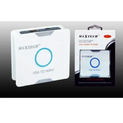 VGA A HDMI VIDEO CONVERTITORE ADATTATORE AUDIO HD PER PS3 XBOX PC MAXTECH CVGA-HD
