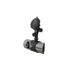 VIDEOCAMERA DOPPIA TELECAMERA AUTO REGISTRATORE STRADA INCIDENTE MONITOR DVR GPS