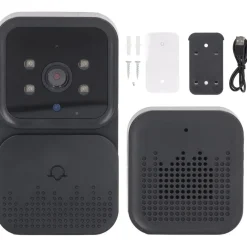 VIDEOCITOFONO CAMPANELLO SENZA FILI DA ESTERNO IMPERMEABILE IP67 SCHERMO IPS 4,3''