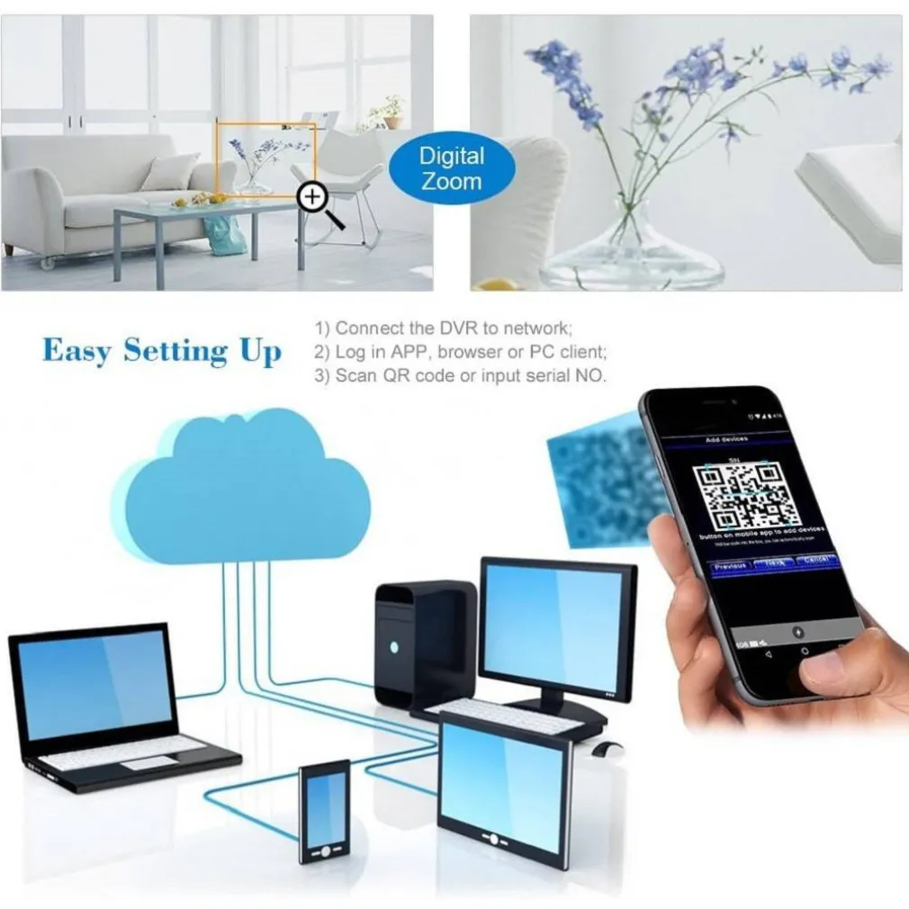 VIDEOREGISTRATORE DVR 16CH 1080P FULL HD AHD/ONVIF IP/ANALOGICO/TVI/CVI/DVR CCTV