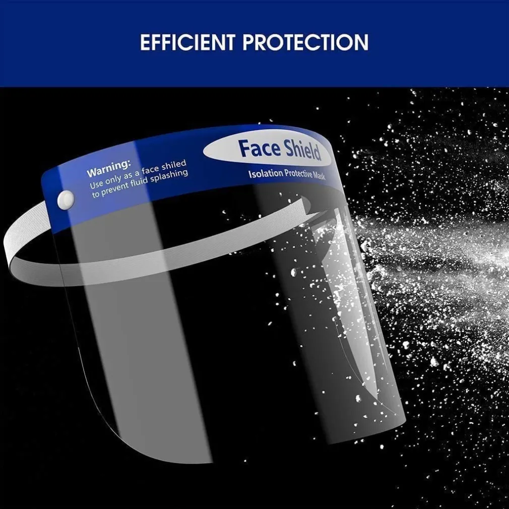 VISIERA PROTETTIVA A PROTEZIONE TOTALE UNIVERSALE X TESTA E OCCHI RIUTILIZZABILE