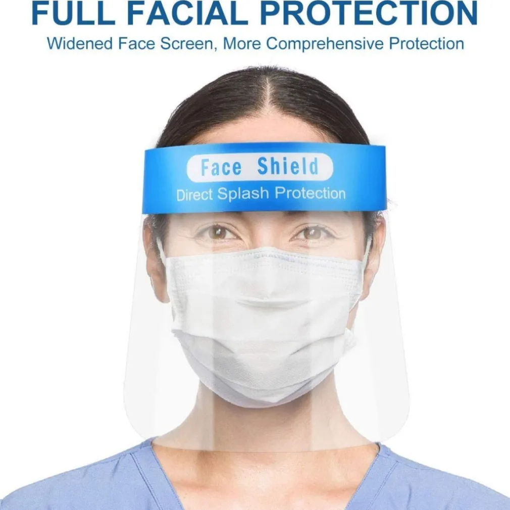 VISIERA PROTETTIVA A PROTEZIONE TOTALE UNIVERSALE X TESTA E OCCHI RIUTILIZZABILE