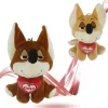 VOLPE 30 CM PELUCHE CON CUORE TI AMO IDEA REGALO SAN VALENTINO COLORI ASS. 92454