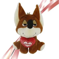 VOLPE 30 CM PELUCHE CON CUORE TI AMO IDEA REGALO SAN VALENTINO COLORI ASS. 92454