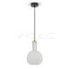 V-TAC VT-7205 LAMPADARIO A SOSPENSIONE IN VETRO CON PORTALAMPADA E27