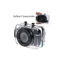 WATERPROOF ACTION CAMCORDER SPORT MACCHINA FOTOGRAFICA HD IMPERMEABILE DISPLAY