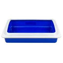 WELKHOME LETTIERA CON BORDO RIALZATO SMONTABILE PER GATTI GATTO 35 X 45 X 10 CM