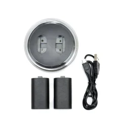 2x BATTERIA RICARICABILE + DI RICARICA DOCK STAZIONE PER XBOX ONE JOYSTICK